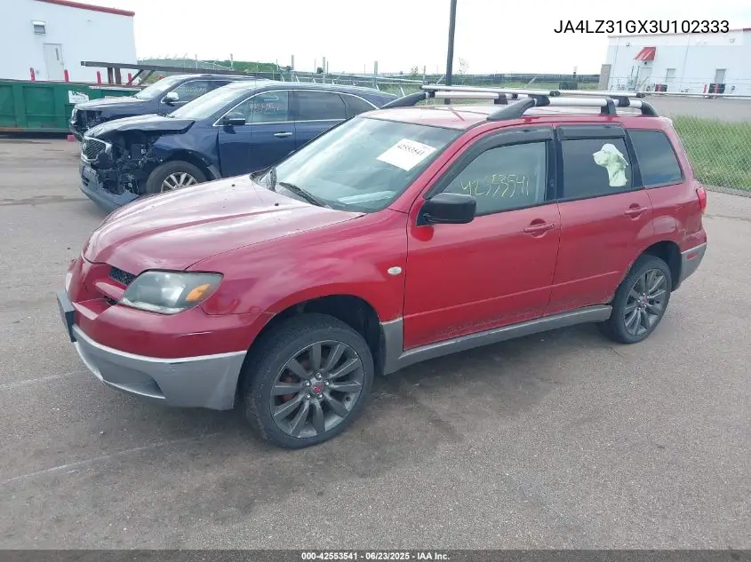 2003 Mitsubishi Outlander Ls VIN: JA4LZ31GX3U102333 Lot: 42553541