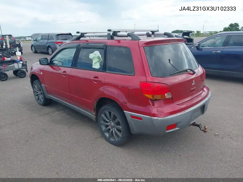 2003 Mitsubishi Outlander Ls VIN: JA4LZ31GX3U102333 Lot: 42553541