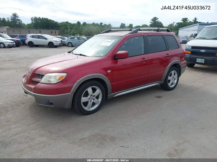2005 Mitsubishi Outlander Xls VIN: JA4LZ41F45U033672 Lot: 42588367