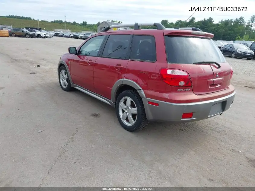 2005 Mitsubishi Outlander Xls VIN: JA4LZ41F45U033672 Lot: 42588367