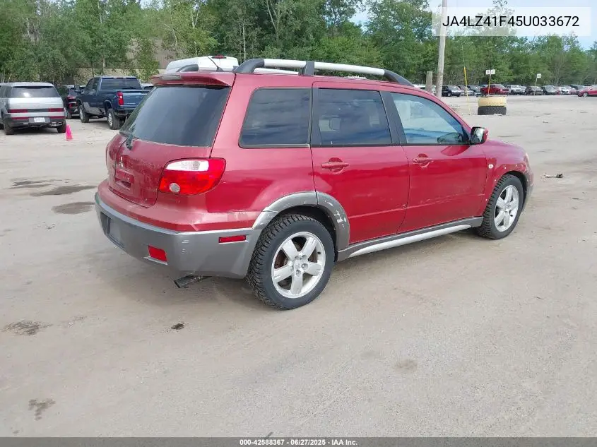 2005 Mitsubishi Outlander Xls VIN: JA4LZ41F45U033672 Lot: 42588367