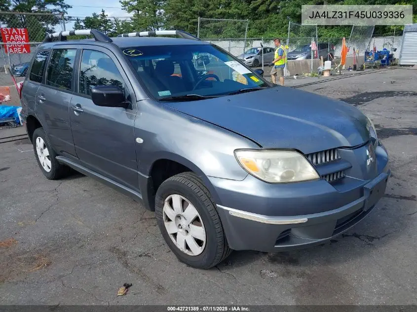 2005 Mitsubishi Outlander Ls VIN: JA4LZ31F45U039336 Lot: 42721389