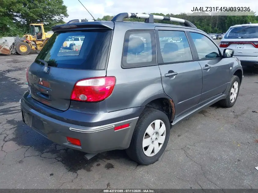 2005 Mitsubishi Outlander Ls VIN: JA4LZ31F45U039336 Lot: 42721389