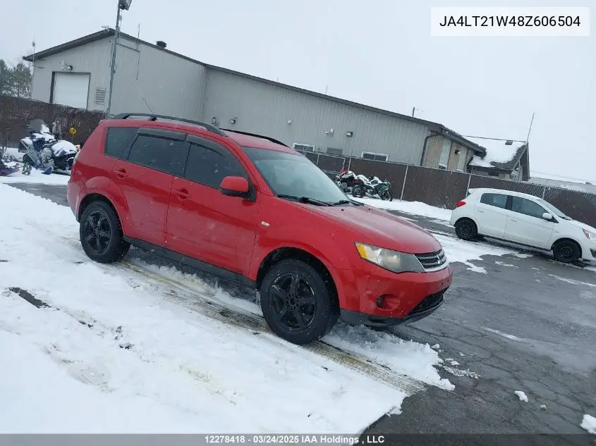 2008 Mitsubishi Outlander Es VIN: JA4LT21W48Z606504 Lot: 12278418