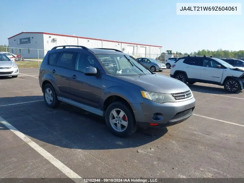 2009 Mitsubishi Outlander VIN: JA4LT21W69Z604061 Lot: 12102548