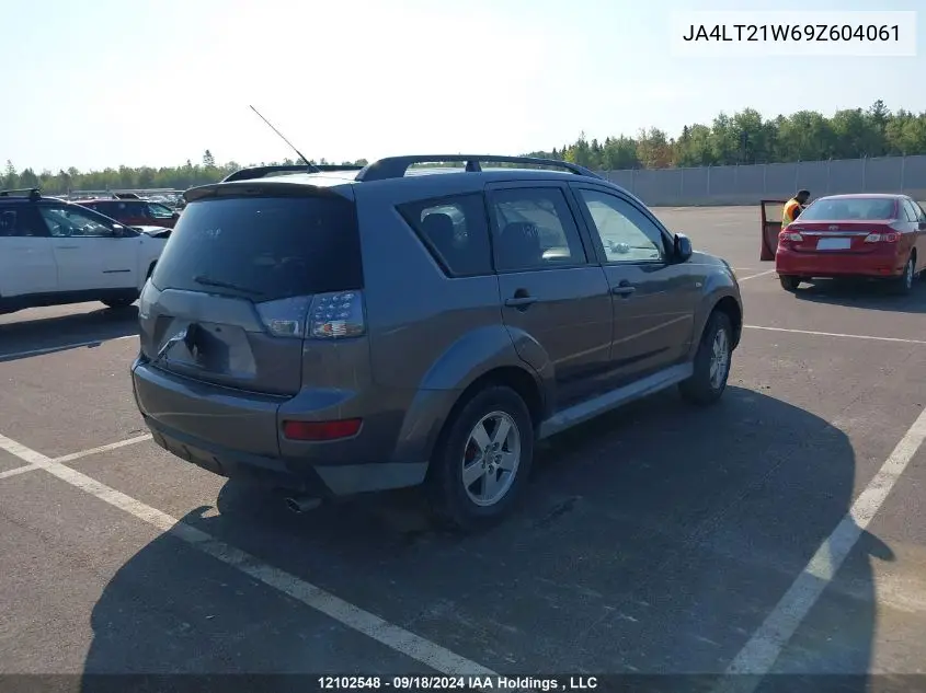 2009 Mitsubishi Outlander VIN: JA4LT21W69Z604061 Lot: 12102548