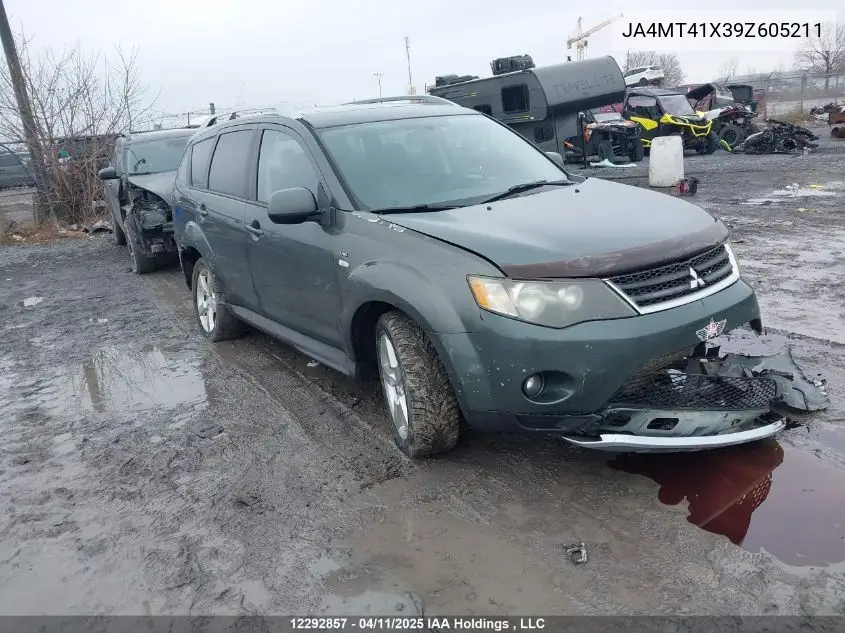 2009 Mitsubishi Outlander VIN: JA4MT41X39Z605211 Lot: 12292857
