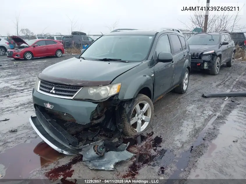 2009 Mitsubishi Outlander VIN: JA4MT41X39Z605211 Lot: 12292857
