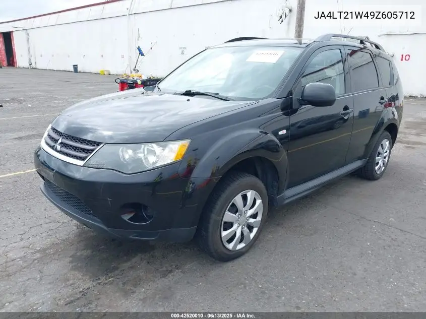 2009 Mitsubishi Outlander Es VIN: JA4LT21W49Z605712 Lot: 42520010