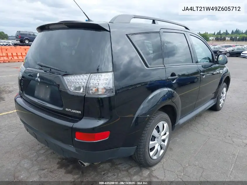 2009 Mitsubishi Outlander Es VIN: JA4LT21W49Z605712 Lot: 42520010
