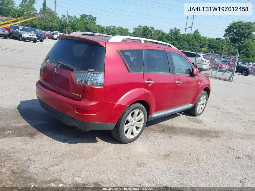 2009 Mitsubishi Outlander Se VIN: JA4LT31W19Z012458 Lot: 42572873