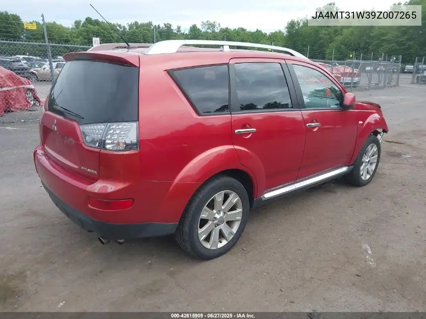 2009 Mitsubishi Outlander Se VIN: JA4MT31W39Z007265 Lot: 42615909