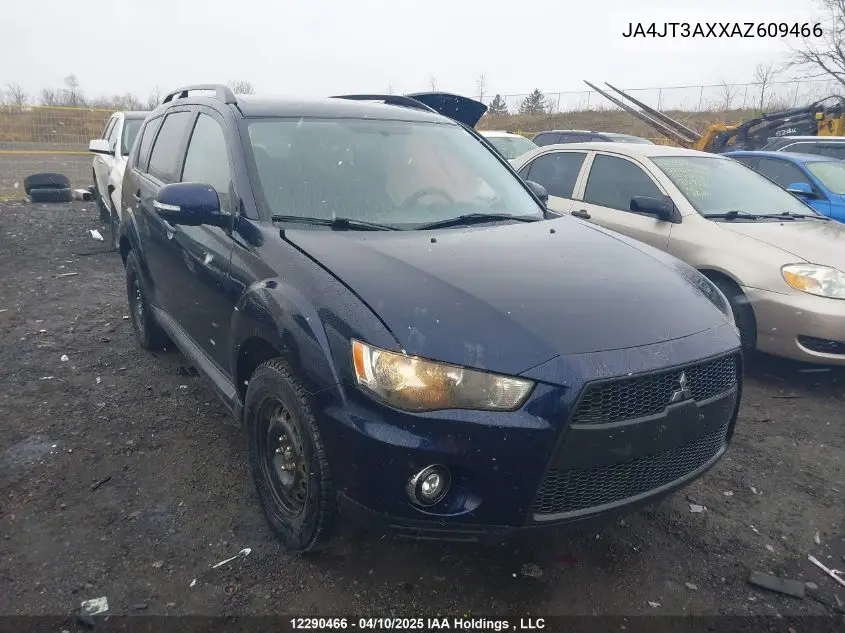 2010 Mitsubishi Outlander VIN: JA4JT3AXXAZ609466 Lot: 12290466