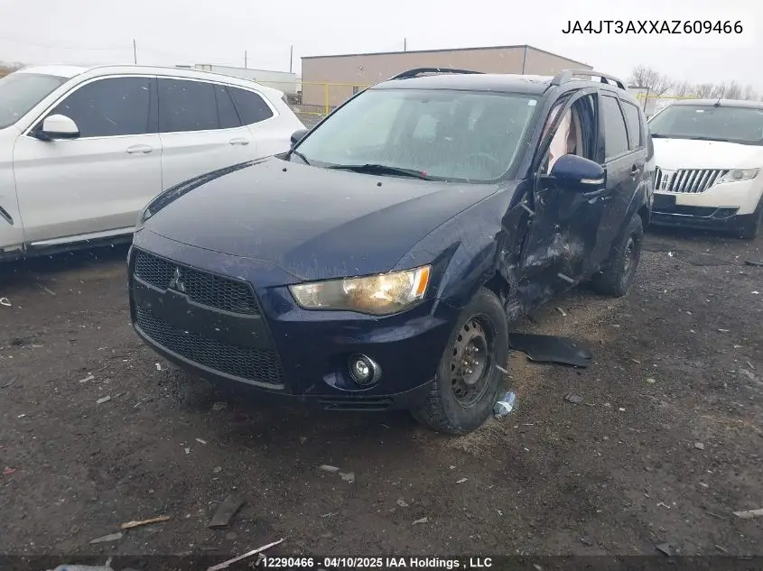 2010 Mitsubishi Outlander VIN: JA4JT3AXXAZ609466 Lot: 12290466