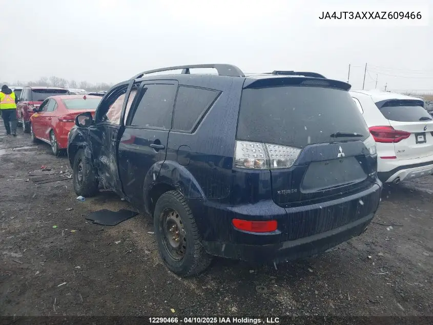 2010 Mitsubishi Outlander VIN: JA4JT3AXXAZ609466 Lot: 12290466