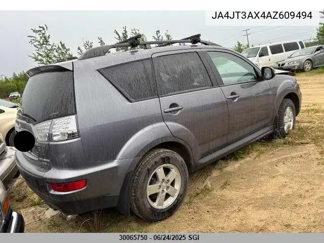 2010 Mitsubishi Outlander Xls VIN: JA4JT3AX4AZ609494 Lot: 30065750