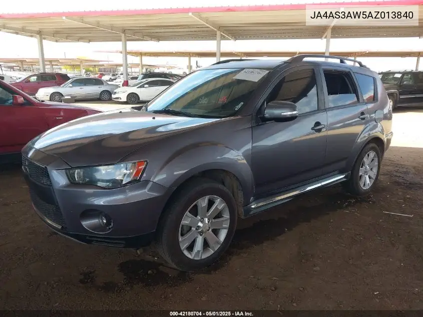 2010 Mitsubishi Outlander Se VIN: JA4AS3AW5AZ013840 Lot: 42180704