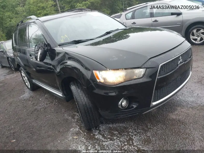 2010 Mitsubishi Outlander Se VIN: JA4AS3AW8AZ005036 Lot: 42184336