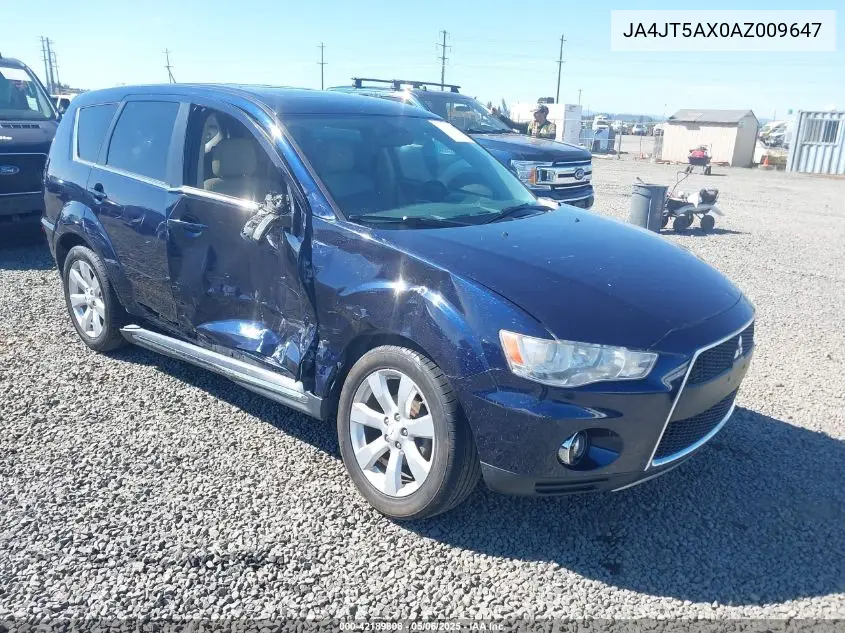 2010 Mitsubishi Outlander Gt VIN: JA4JT5AX0AZ009647 Lot: 42189808