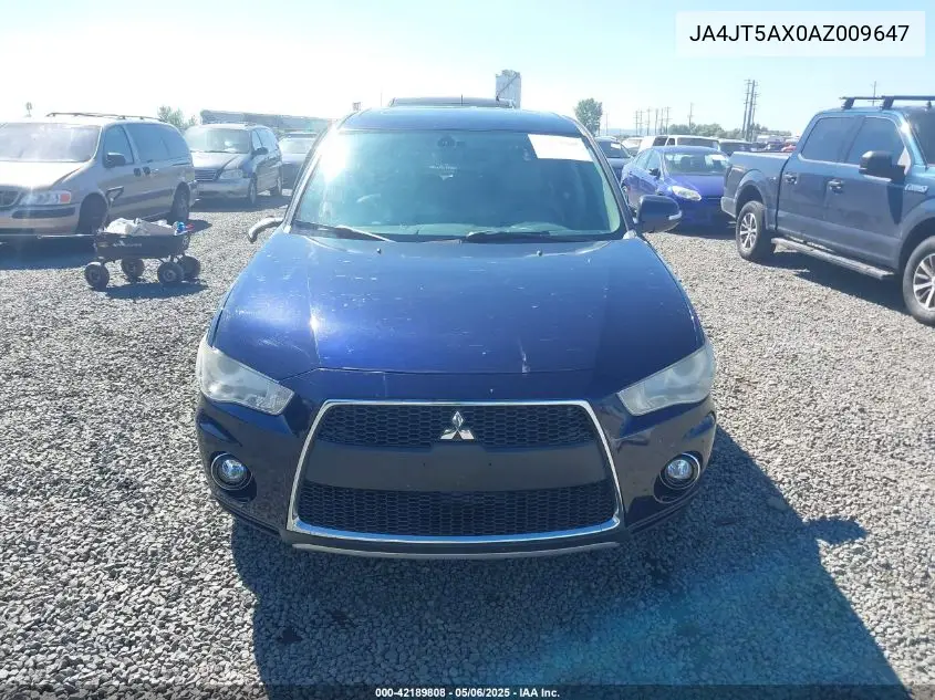 2010 Mitsubishi Outlander Gt VIN: JA4JT5AX0AZ009647 Lot: 42189808