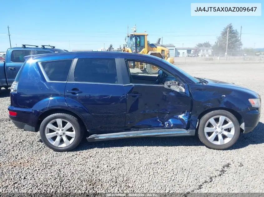 2010 Mitsubishi Outlander Gt VIN: JA4JT5AX0AZ009647 Lot: 42189808