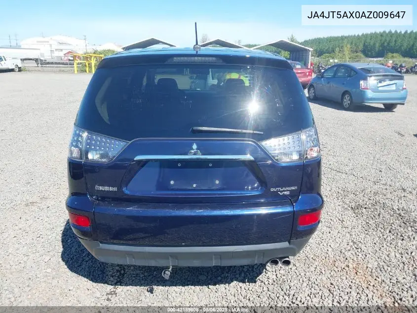 2010 Mitsubishi Outlander Gt VIN: JA4JT5AX0AZ009647 Lot: 42189808
