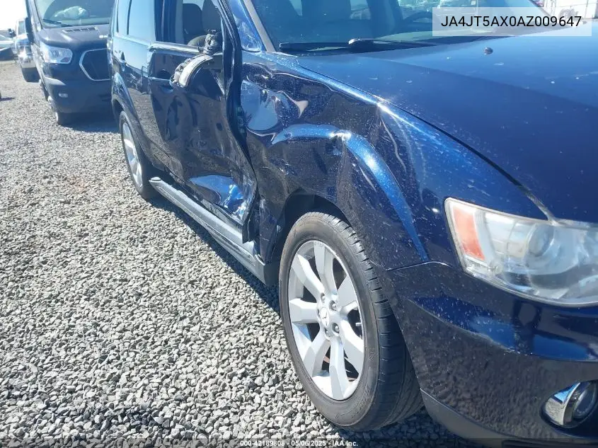 2010 Mitsubishi Outlander Gt VIN: JA4JT5AX0AZ009647 Lot: 42189808