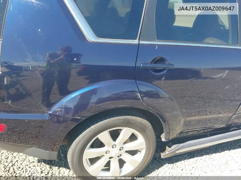2010 Mitsubishi Outlander Gt VIN: JA4JT5AX0AZ009647 Lot: 42189808