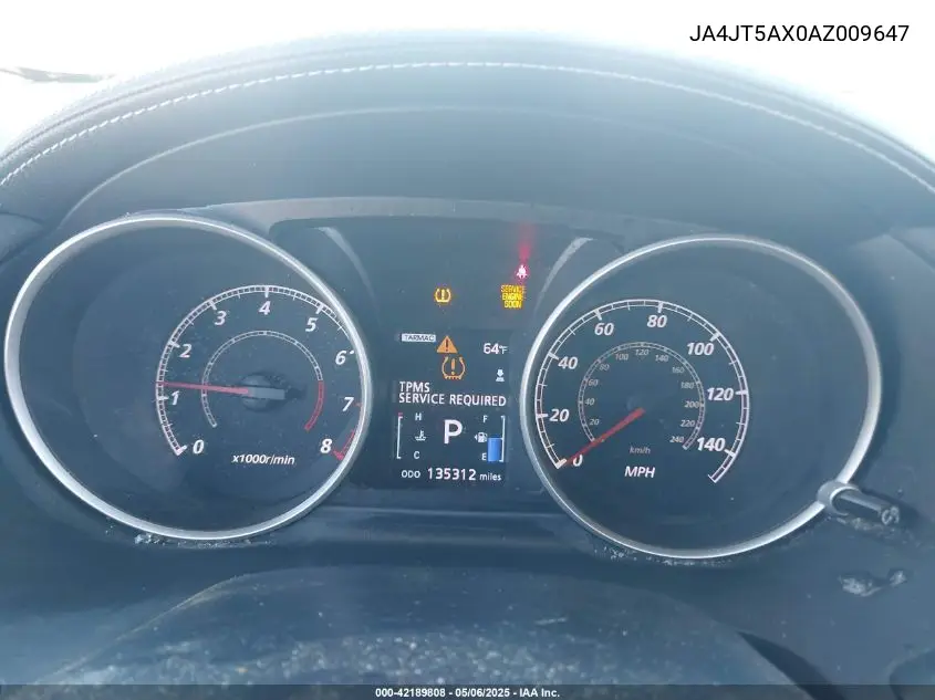 2010 Mitsubishi Outlander Gt VIN: JA4JT5AX0AZ009647 Lot: 42189808