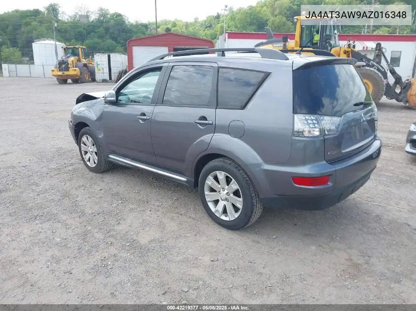2010 Mitsubishi Outlander Se VIN: JA4AT3AW9AZ016348 Lot: 42219377