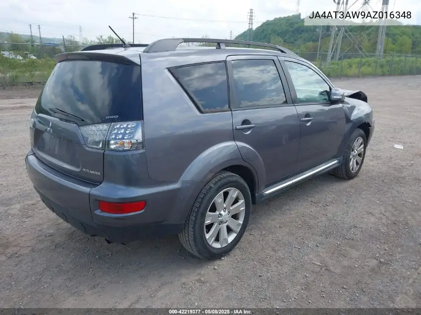 2010 Mitsubishi Outlander Se VIN: JA4AT3AW9AZ016348 Lot: 42219377
