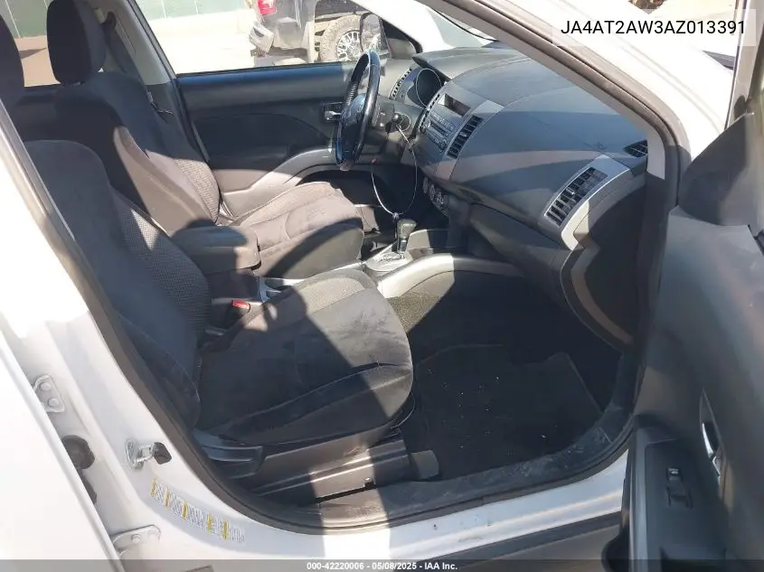 2010 Mitsubishi Outlander Es VIN: JA4AT2AW3AZ013391 Lot: 42220006