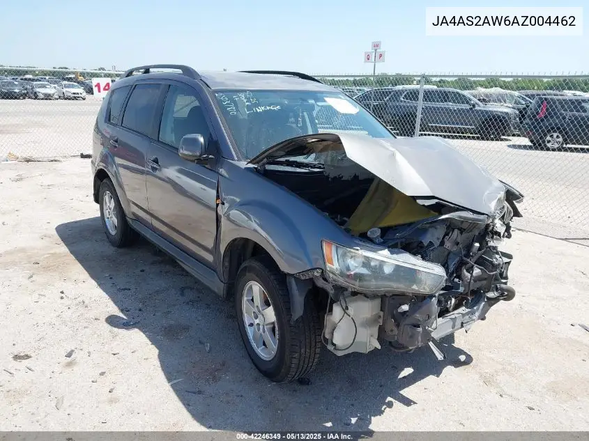 2010 Mitsubishi Outlander Es VIN: JA4AS2AW6AZ004462 Lot: 42246349