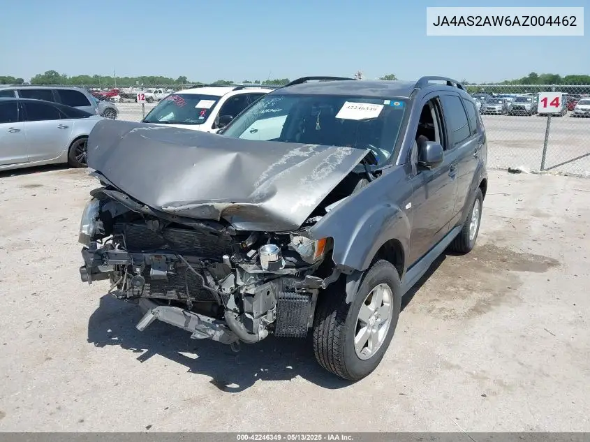 2010 Mitsubishi Outlander Es VIN: JA4AS2AW6AZ004462 Lot: 42246349