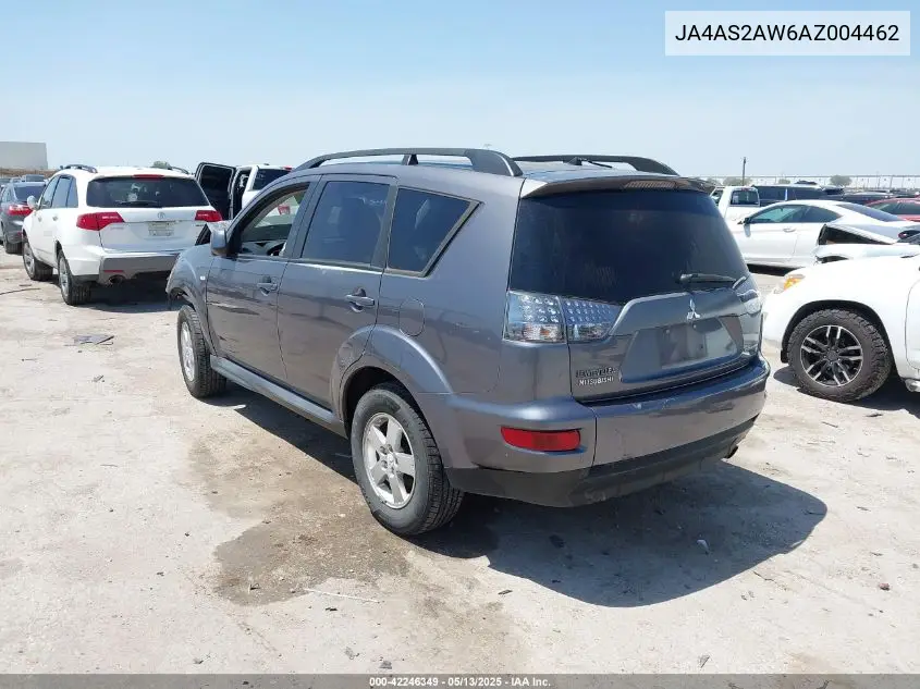 2010 Mitsubishi Outlander Es VIN: JA4AS2AW6AZ004462 Lot: 42246349