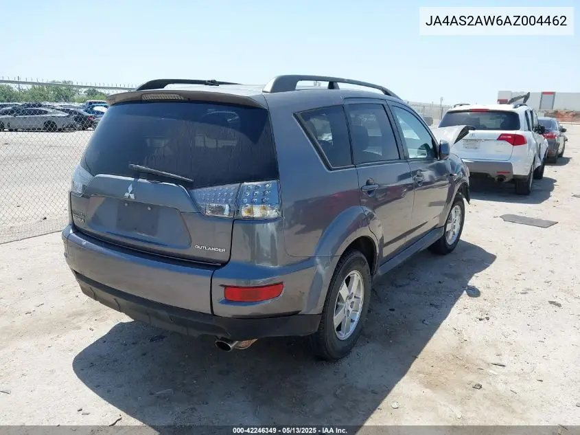 2010 Mitsubishi Outlander Es VIN: JA4AS2AW6AZ004462 Lot: 42246349