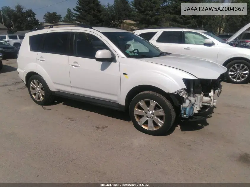 2010 Mitsubishi Outlander Es VIN: JA4AT2AW5AZ004367 Lot: 42473635