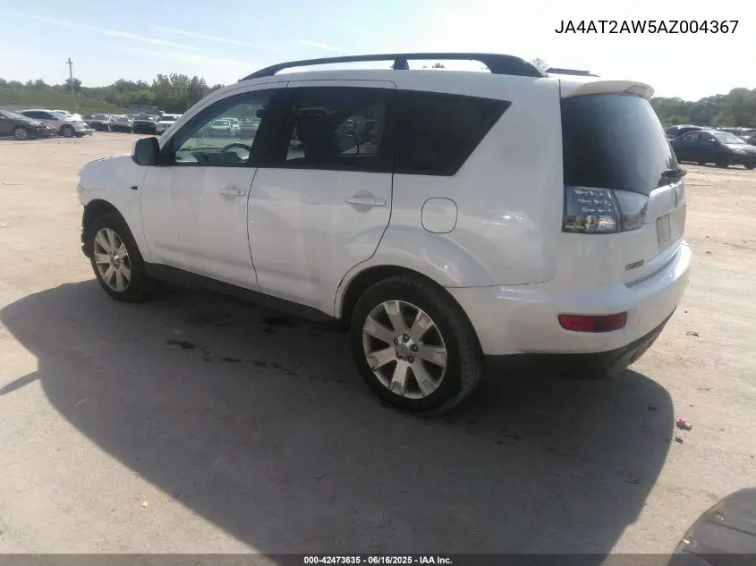 2010 Mitsubishi Outlander Es VIN: JA4AT2AW5AZ004367 Lot: 42473635