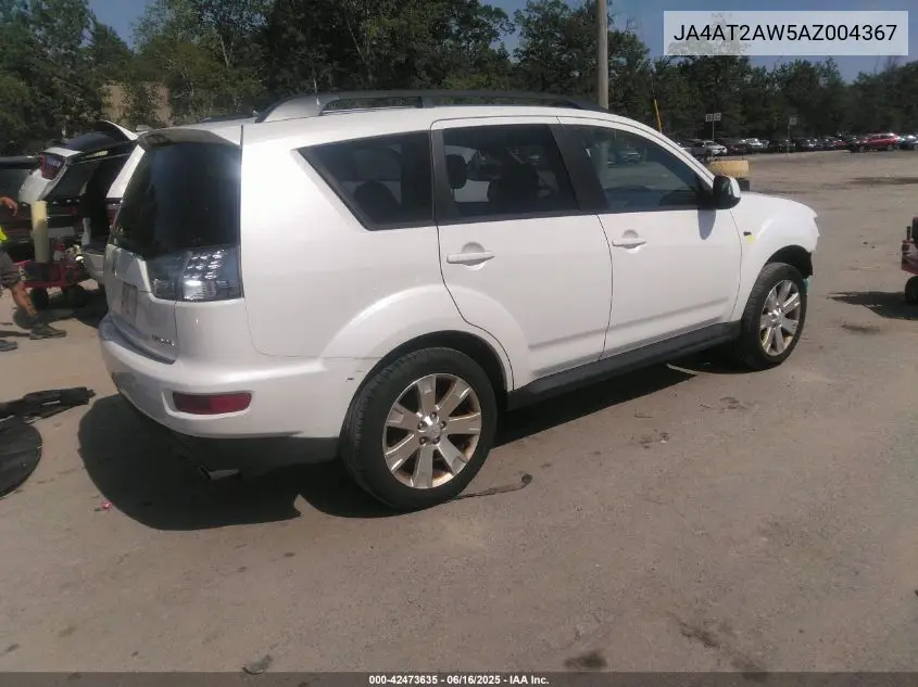 2010 Mitsubishi Outlander Es VIN: JA4AT2AW5AZ004367 Lot: 42473635
