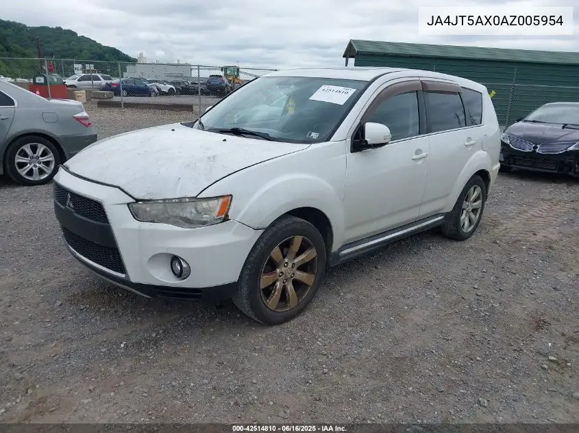 2010 Mitsubishi Outlander Gt VIN: JA4JT5AX0AZ005954 Lot: 42514810