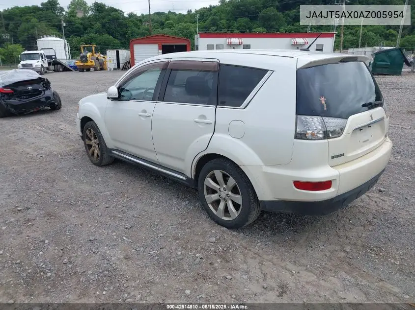2010 Mitsubishi Outlander Gt VIN: JA4JT5AX0AZ005954 Lot: 42514810