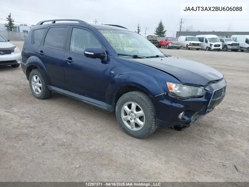 2011 Mitsubishi Outlander Se VIN: JA4JT3AX2BU606088 Lot: 12297371