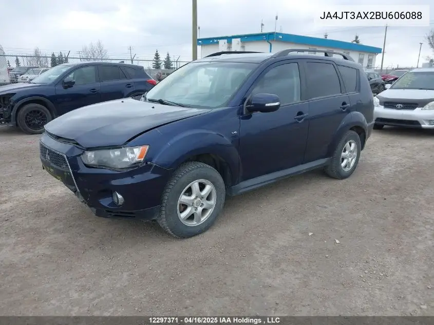 2011 Mitsubishi Outlander Se VIN: JA4JT3AX2BU606088 Lot: 12297371