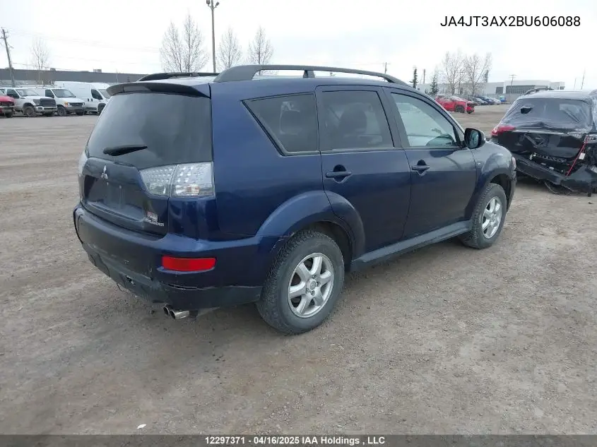 2011 Mitsubishi Outlander Se VIN: JA4JT3AX2BU606088 Lot: 12297371