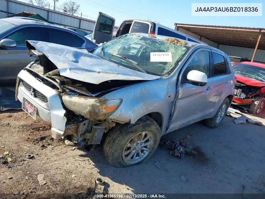 2011 Mitsubishi Outlander Sport Es VIN: JA4AP3AU6BZ018336 Lot: 41565155