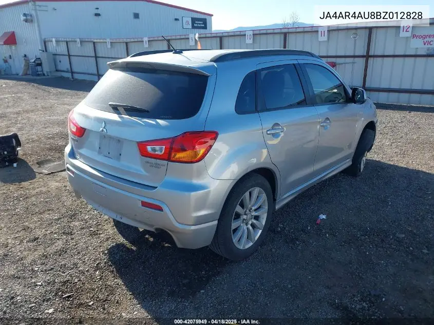 2011 Mitsubishi Outlander Sport Se VIN: JA4AR4AU8BZ012828 Lot: 42075949