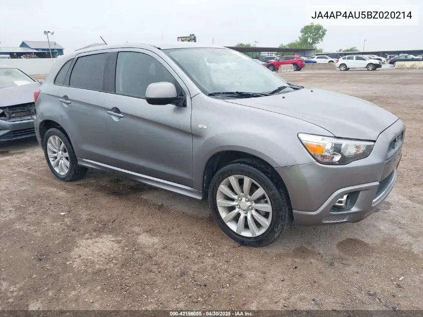 2011 Mitsubishi Outlander Sport Se VIN: JA4AP4AU5BZ020214 Lot: 42156085