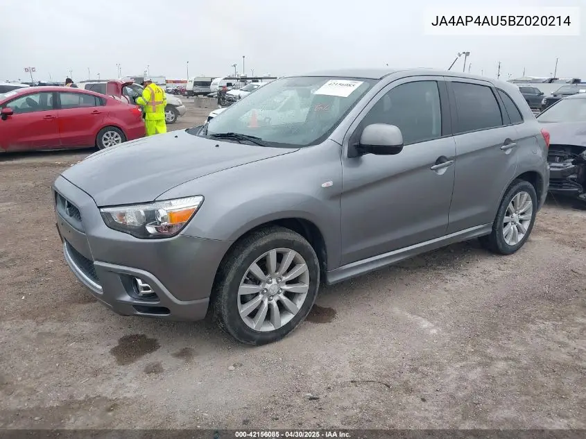2011 Mitsubishi Outlander Sport Se VIN: JA4AP4AU5BZ020214 Lot: 42156085