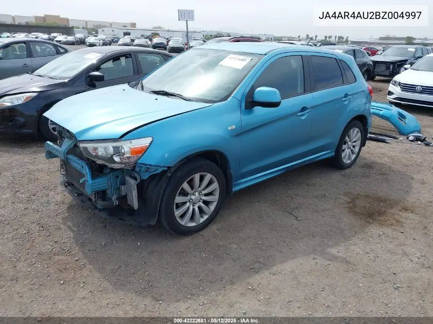 2011 Mitsubishi Outlander Sport Se VIN: JA4AR4AU2BZ004997 Lot: 42222681