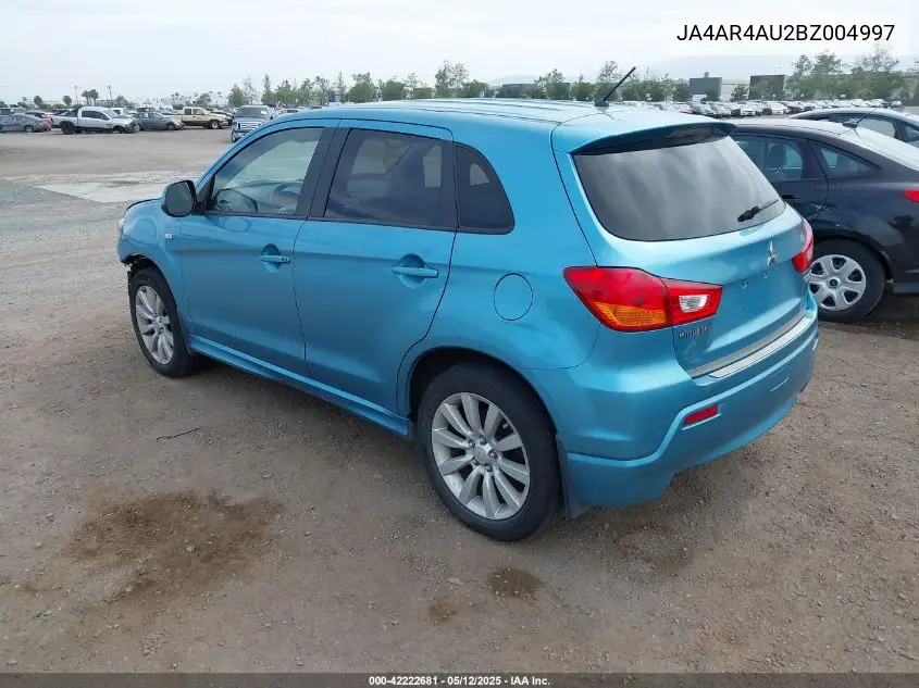 2011 Mitsubishi Outlander Sport Se VIN: JA4AR4AU2BZ004997 Lot: 42222681